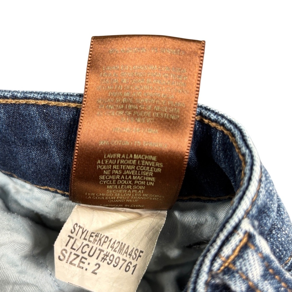 Kut from the Kloth Catherine Boyfriend Jeans Womens Size 2 Blue Distressed Denim - Picture 5 of 12